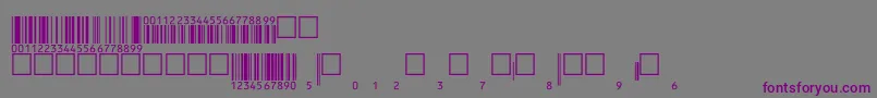 フォントV200009 – 紫色のフォント、灰色の背景