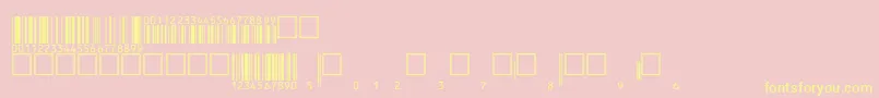 V200009 Font – Yellow Fonts on Pink Background