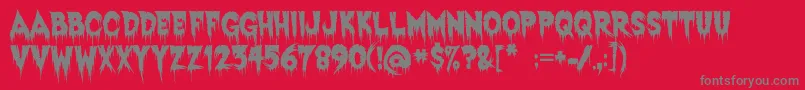 ExquisiteCorpse Font – Gray Fonts on Red Background