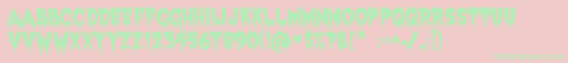 ExquisiteCorpse Font – Green Fonts on Pink Background