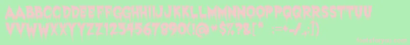 ExquisiteCorpse Font – Pink Fonts on Green Background