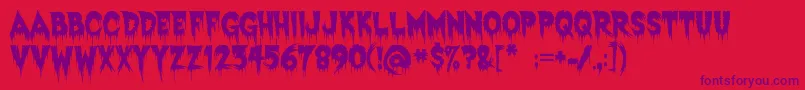 Шрифт ExquisiteCorpse – фиолетовые шрифты на красном фоне