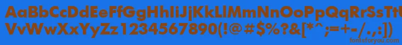 Ftx1 Font – Brown Fonts on Blue Background