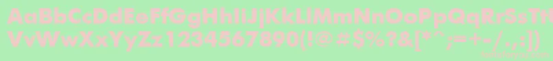 Ftx1 Font – Pink Fonts on Green Background