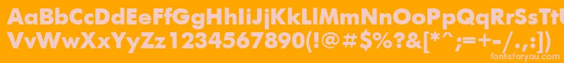 Ftx1 Font – Pink Fonts on Orange Background
