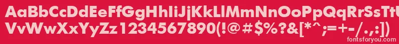 Ftx1 Font – Pink Fonts on Red Background