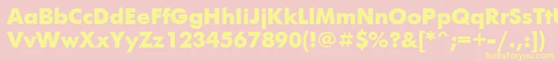 Ftx1 Font – Yellow Fonts on Pink Background