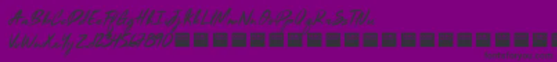 BlackMarbleDemo Font – Black Fonts on Purple Background