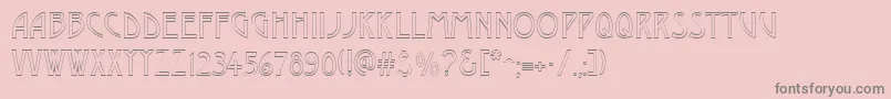 fuente DustineRegular – Fuentes Grises Sobre Fondo Rosa