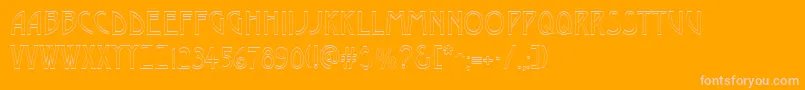 DustineRegular Font – Pink Fonts on Orange Background