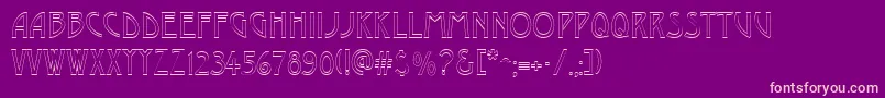 DustineRegular Font – Pink Fonts on Purple Background