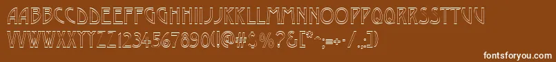 DustineRegular Font – White Fonts on Brown Background