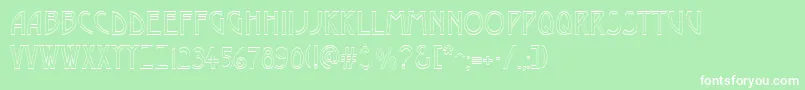 DustineRegular Font – White Fonts on Green Background