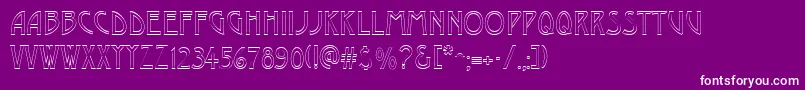 DustineRegular Font – White Fonts on Purple Background