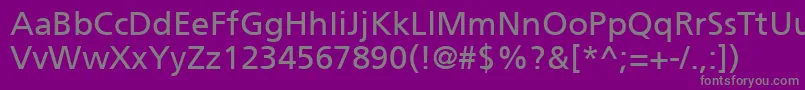 Шрифт ForeignerNormal – серые шрифты на фиолетовом фоне