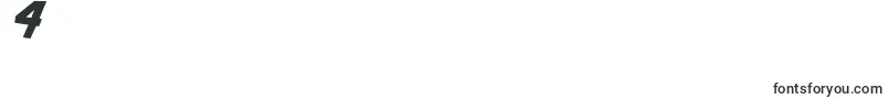 BadonkADonk2BoldItalic-Schriftart – Schriften für die Ziffer 4