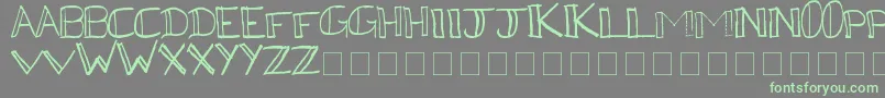 Weitere Informationen zur Kega-Schriftart Kega-Schriftart – Grüne Schriften auf grauem Hintergrund