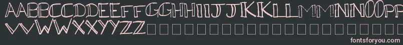 Kega Font – Pink Fonts on Black Background