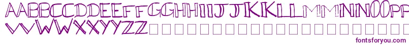 Kega Font – Purple Fonts on White Background