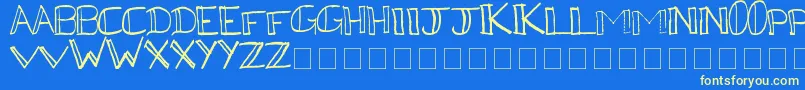 fuente Kega – Fuentes Amarillas Sobre Fondo Azul