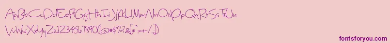 BmdSweetHomeOklahoma Font – Purple Fonts on Pink Background