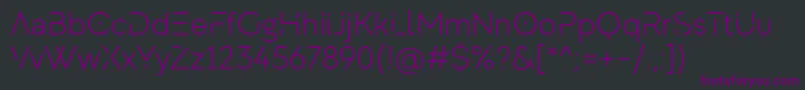 fuente MadeEvolveSansLightEvoPersonalUse – Fuentes Moradas Sobre Fondo Negro