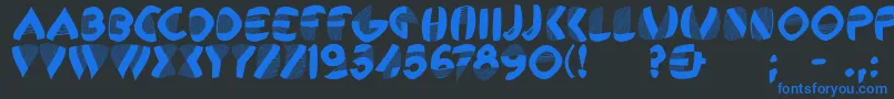 More about Remembercassandre Font Remembercassandre Font – Blue Fonts on Black Background