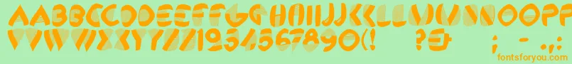 Remembercassandre Font – Orange Fonts on Green Background