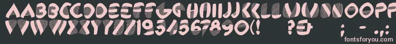 Remembercassandre Font – Pink Fonts on Black Background