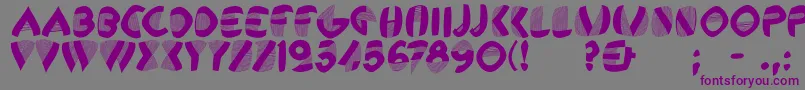 Remembercassandre Font – Purple Fonts on Gray Background