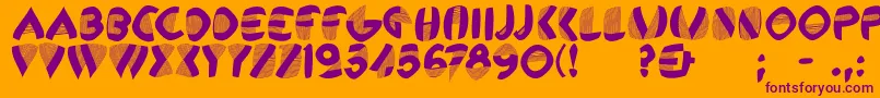 Remembercassandre Font – Purple Fonts on Orange Background