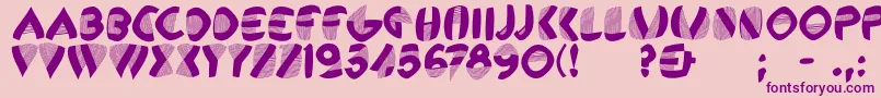 Remembercassandre Font – Purple Fonts on Pink Background