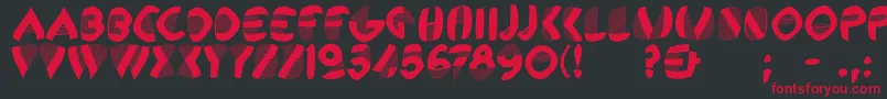 Remembercassandre Font – Red Fonts on Black Background