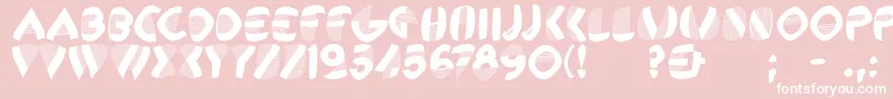 Remembercassandre Font – White Fonts on Pink Background