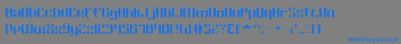 WyvernWydeBrk Font – Blue Fonts on Gray Background