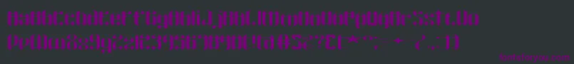 Шрифт WyvernWydeBrk – фиолетовые шрифты на чёрном фоне