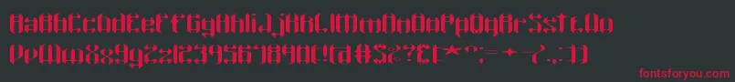 WyvernWydeBrk Font – Red Fonts on Black Background