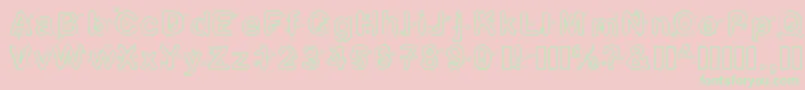 Cupidon Font – Green Fonts on Pink Background