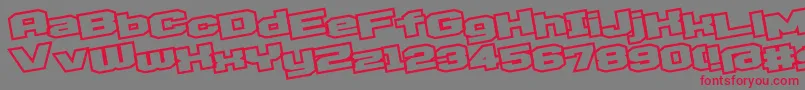 fuente D3egoistismOL – Fuentes Rojas Sobre Fondo Gris