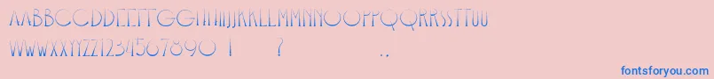 Bangkit Font – Blue Fonts on Pink Background