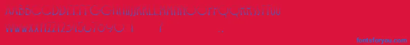 Bangkit Font – Blue Fonts on Red Background