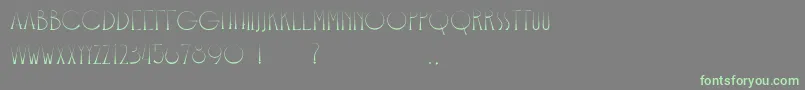 Bangkit Font – Green Fonts on Gray Background