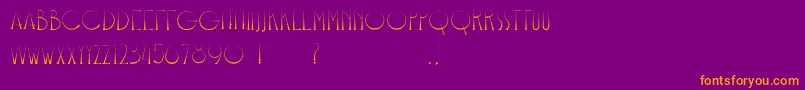 Bangkit Font – Orange Fonts on Purple Background