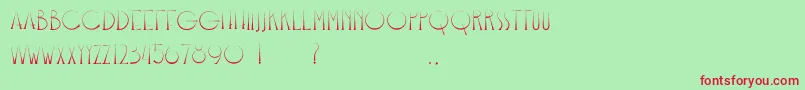 Bangkit Font – Red Fonts on Green Background