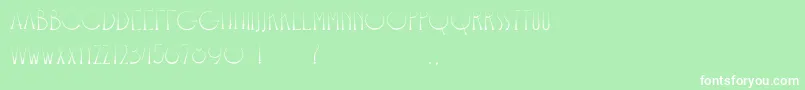 Bangkit Font – White Fonts on Green Background