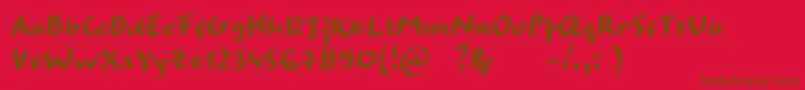 Подробнее о шрифте StrangewaysBoldSample Шрифт StrangewaysBoldSample – коричневые шрифты на красном фоне