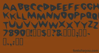 Cheaph font – Black Fonts On Brown Background