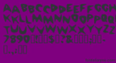 Cheaph font – Black Fonts On Purple Background