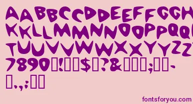 Cheaph font – Purple Fonts On Pink Background