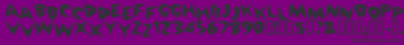 Cheaph Font – Black Fonts on Purple Background